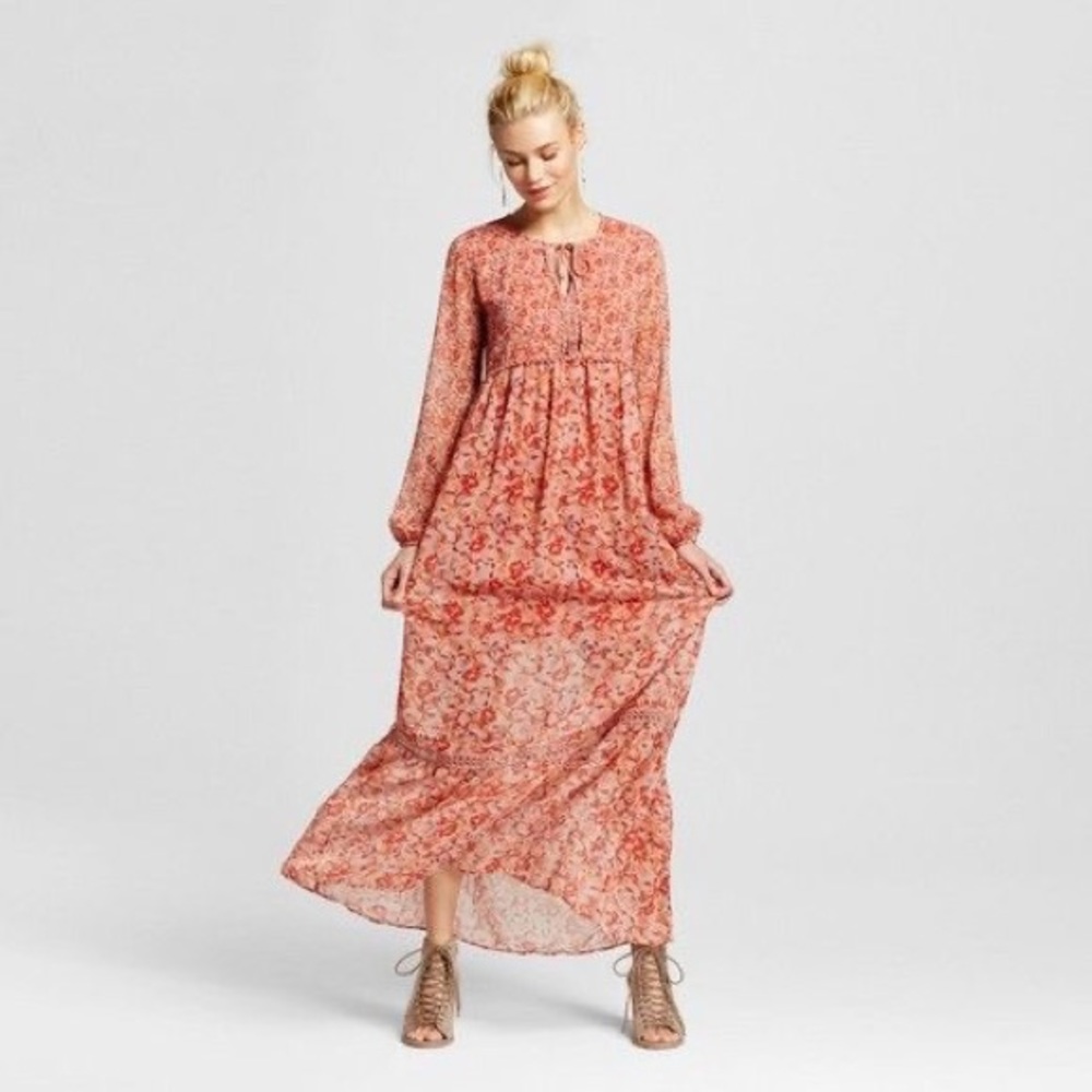 Target Xhiliration Petal Pink Maxi Dress